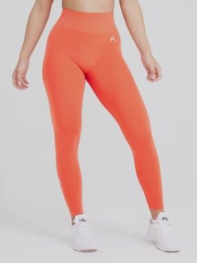 High Waisted Workout Leggings - Peach Blossom | Oner Active
